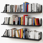Forbena Floating Shelves 36 Inches Long 8 in Deep Set of 3, Large Wall Shelf by Forbena