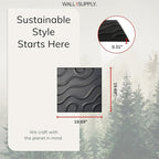 Wall!Supply - 3D Wall Panels – Flow Line Black Wall Covering - Lightweight - Image 5