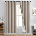 Yakamok 100% Blackout Curtain Panels 72 inches Cold and Light Blocking Drapes by Yakamok
