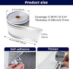 Thick Peel and Stick Baseboard Trim, 3.93" x 196.8" Wallpaper Borders, PVC+XPE - Image 2