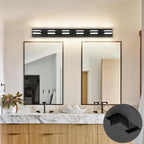 SOLFART 5 Color Temperature Adjustable Modern Vanity Light6 Lights Black - Image 3