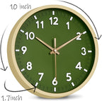 HIPPIH Wall Clock 2 Pack, 10 Inch Modern Wall Clocks Battery Operated, Non - Image 2