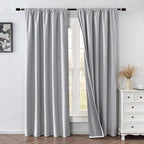 IGEMAEVE 100% Blackout Curtains 90 Inches Long - Image 2