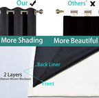 Yakamok 63 Inch Length 100% Blackout Curtains - Image 5