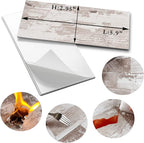AULIGET 100 Piece Peel and Stick Backsplash PVC Tile, 3 Inch x 6 Inch Brown - Image 5