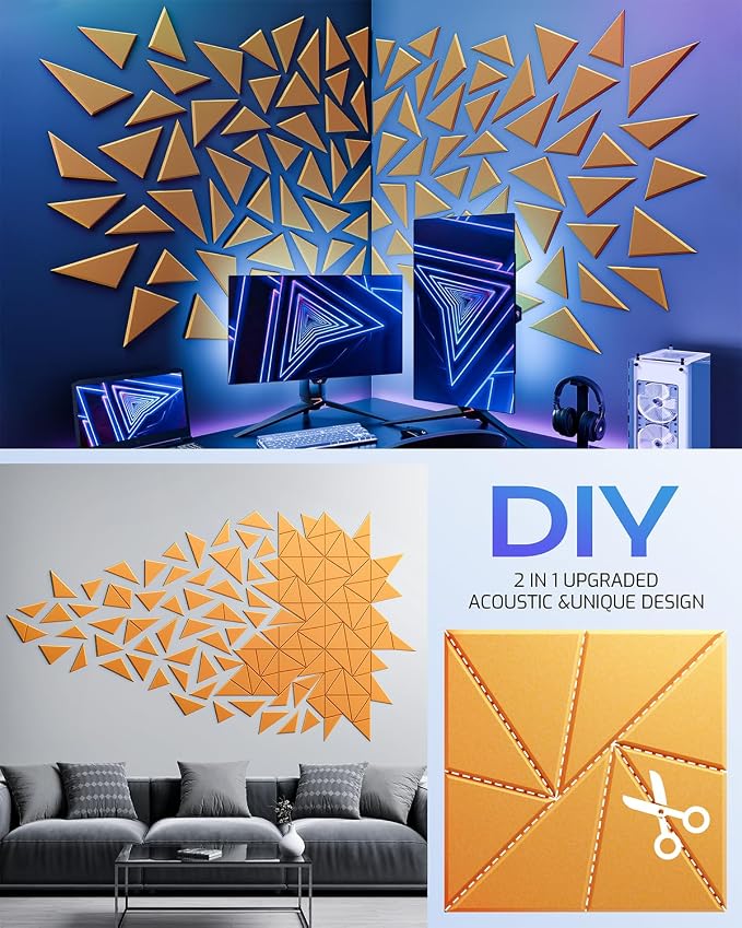 12 Pack Acoustic Panels, Sound Proof Foam Panels - Image 5