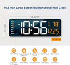 Digital Wall Clock Large Display, 16.2 Inch, LED Digital Clock - Image 3