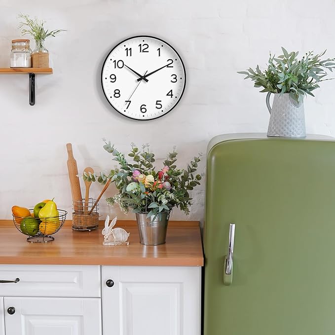 Roymnie Wall Clock, Silent Wall Clocks Battery Operated 8 Inch-Modern Non - Image 2