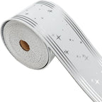 Thick Peel and Stick Wallpaper Borders, 3.93" x 196.8" PVC+XPE Mirror Border by PGVALXOR
