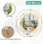 Gold Wall Mirror Mounted Round Decorative Mirrors - Image 7
