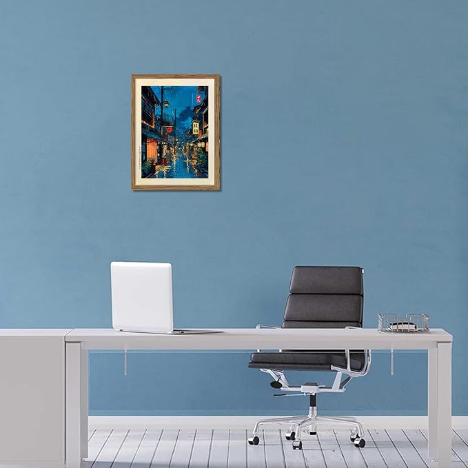 Framed Japanese Wall Art, Asian Tokyo Tea House Canvas Wall Decor Painting - Image 9