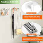 Wall Mounted Coat Rack-4 Hooks, Heavy Duty Stainless Steel Wall Hooks - Image 3