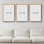 Large Framed Abstract Boho Wall Art - Image 9