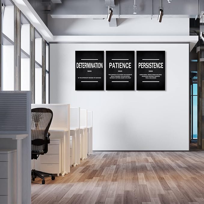 KAWAHONE Inspiration Quotes Wall Art, Motivational Determination Patience - Image 6