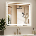 40X36 LED Bathroom Mirror with Lights, Backlit + Front Lit, Lighted Bathroom by Rpoesx