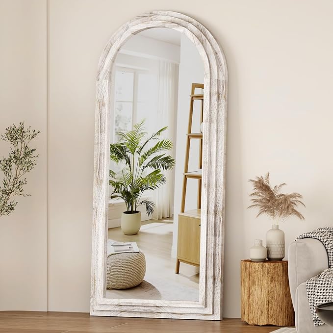 ZHUNFA External Three-Layer Arched Full Length Mirror by ZHUNFA