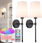 YHCDLAMP Battery Operated Wall Sconce Light by YHCDLAMP