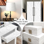 practicalWs Glossy Marble Contact Paper Granite White/Grey Kitchen Countertop - Image 5
