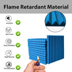 56 Pack Acoustic Foam Panels |1 "x12 "x12" Rapid Recovery Acoustic Wall Panels - Image 3