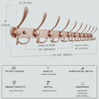 Dseap Coat Rack Wall Mount - Image 6
