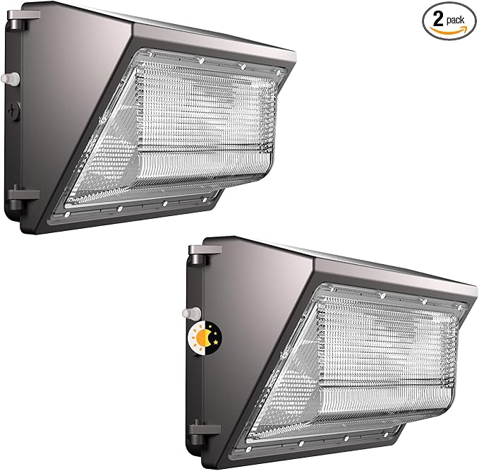 Lightdot 2Pack 200W LED Wall Pack Lights, 100-277v Dusk to Dawn by LightdotLighting