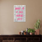 Liyark Retro Trendy Newspaper Canvas Wall Art What If All Works Out Poster - Image 3