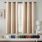 MIULEE Blackout Curtains for Bedroom Living Room 2 Panels, Thermal Insulated by MIULEE