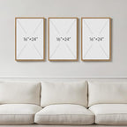3 Piece Framed Neutral Boho Wall Art - Image 9