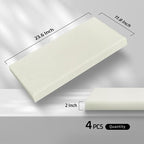 UMIACOUSTICS 4 PCS Acoustic Wall Panels, 2“ Thick 23.6" x 11.8" Fiberglass - Image 2
