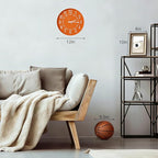 Wall Clock Modern Non-Ticking Battery Operated Silent Wall Clocks Simple Style - Image 3