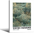 Yayoi Kusama Inspired Poster Japanese Botanical Wall Art Abstract Yayoi Kusama by Unknown