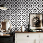 Jeweluck Black and White Peel and Stick Wallpaper Black and White Removable - Image 8