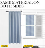 NICETOWN Blackout Curtains for RV Windows, Vintage Blue, 2 Panels, Room - Image 5