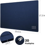Lightomorrow Bulletin Board, 24 x 18 inches Felt Board Decorative Pin Board - Image 6