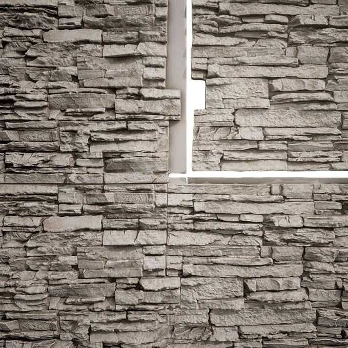 EverStone Canyon Ridge Faux Stone Panel, 45 3/4"W x 24 1/2"H x 1 1/4"D - Image 9