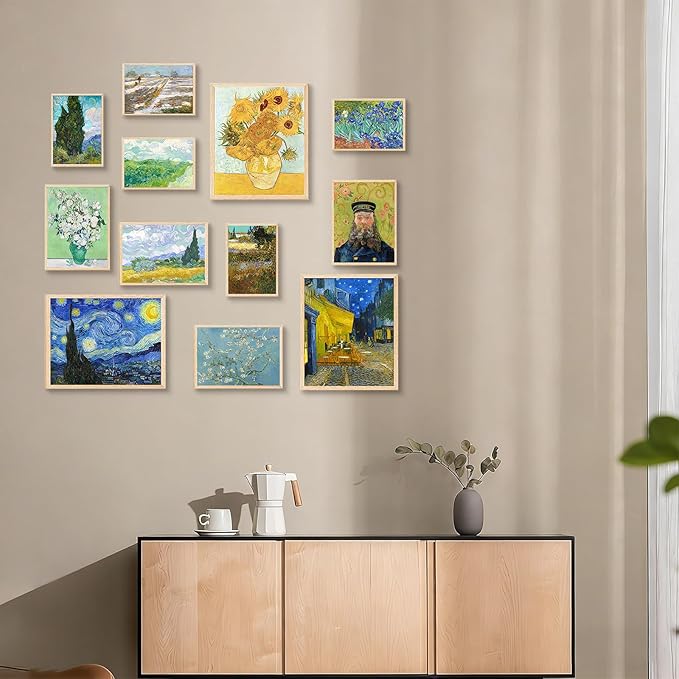 KBKBART Vintage Eclectic Wall Art Prints Set of 12, Abstract Eclectic Wall - Image 4