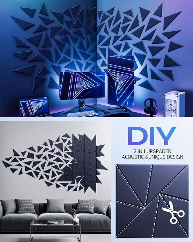 22 Pack Acoustic Panels, Sound Proof Foam Panels - Image 5