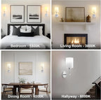Battery Operated Wall Sconce Set of Two, Wireless Rechargeable Wall Light - Image 8