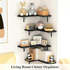 Love-KANKEI Corner Shelf Wall Mounted, Floating Wall Shelves - Image 5