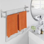 Double Towel Bar, 24Inch Towel Rack - Image 4