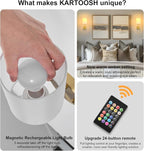 Battery Operated Wall Sconces Set of Two, Wireless Rechargeable Wall Light - Image 4