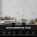 OUZUGIE WPC Acoustic Slat Wall Paneling, Living Room, TV Background, Study Room - Image 6