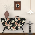 Pink White Rose Peony Wallpaper Peel and Stick Black Floral 17.5in x 118in - Image 5