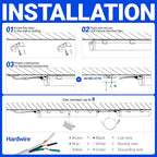 Barrina (6 Pack LED T5 Integrated Single Fixture, 6500K Super Bright White - Image 9