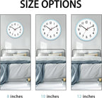 HZDHCLH Wall Clock Silent Wall Clocks Battery Operated 12 Inch Modern Non - Image 4