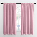NICETOWN Kitchen Curtains, Short Blackout Drapes, Rouge Pink, Thermal Insulated by NICETOWN