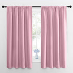 NICETOWN Kitchen Curtains, Short Blackout Drapes, Rouge Pink, Thermal Insulated by NICETOWN