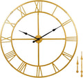 48 inch Large Wall Clock for Living Room Decor – Easy-Assembly Silent by WallClockDecor