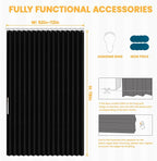 AJAZZ 100% Blackout Accordion Door Closet Curtain Door Curtain Invisible - Image 2