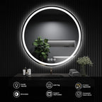 LED Bathroom Mirror 30 Inch Round Bathroom Mirror - Image 6